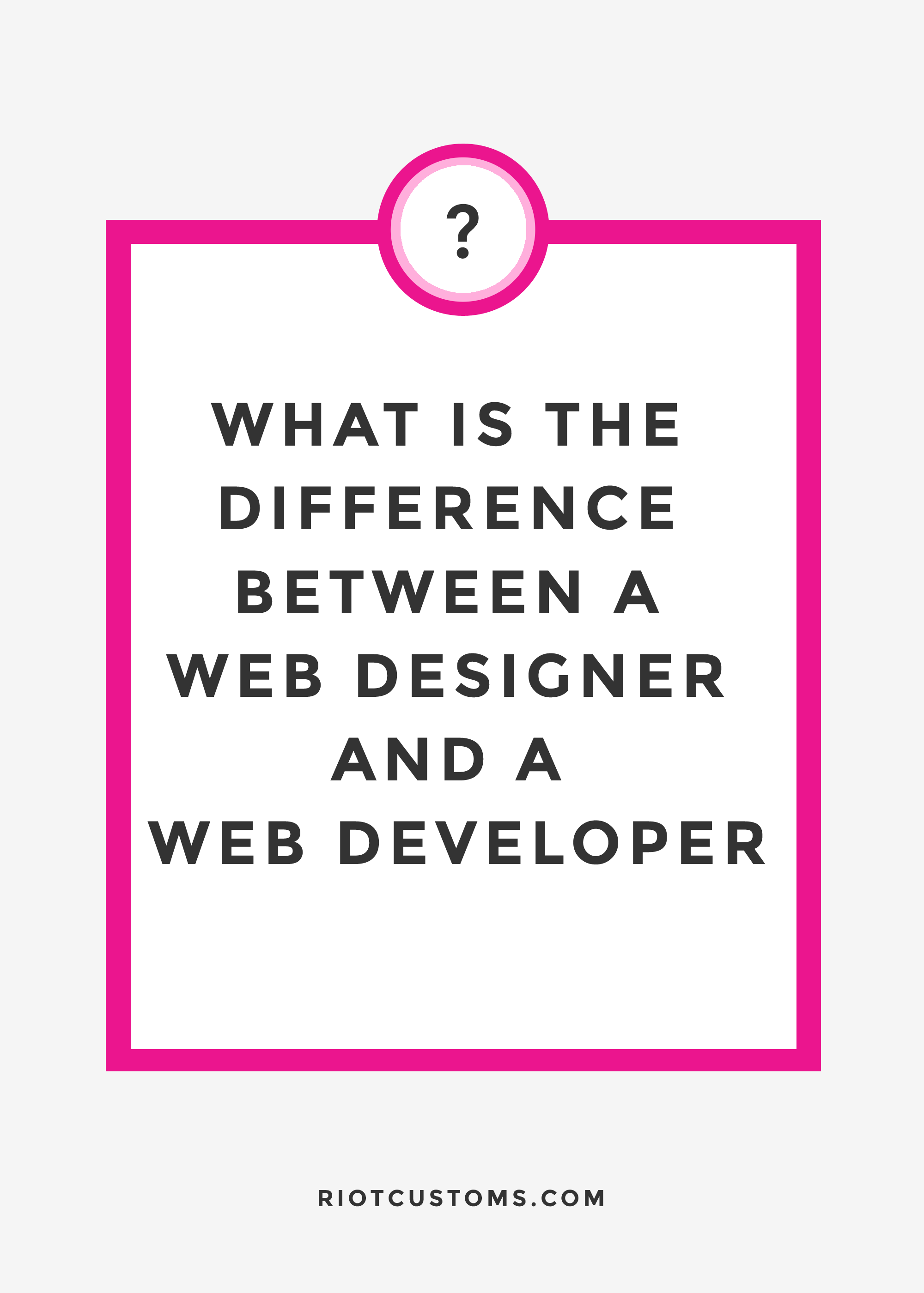 designer vs developer